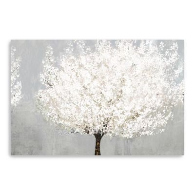 Snow Kissed Blossoms Giclee Canvas Art Print