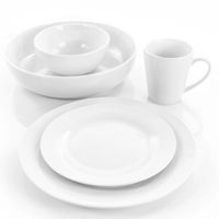 White Porcelain Simplicity 18-pc. Dinnerware Set