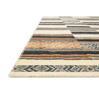 Ivory and Multicolored Tribal Outdoor Rug