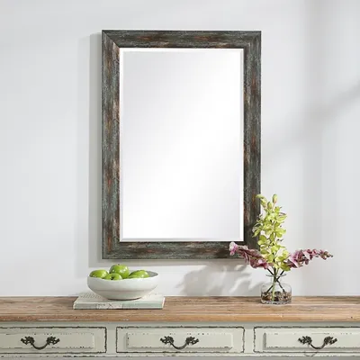 Silver Burnished Wall Mirror