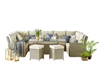 Desert Beige 4-pc. Outdoor Horseshoe Sectional Set