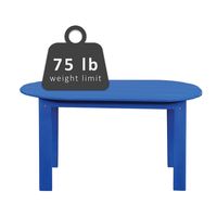 Blue Acacia Wood Outdoor Adirondack Table