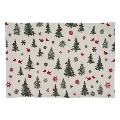 Christmas Tree and Snowflake Placemats, Set of 4