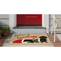 Dachshund Season Greetings Doormat, 30x48