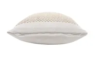 Ivory Interwoven Jute Pillow