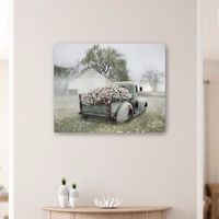 Sage Flower Truck Canvas Art Print, 30x24 in.