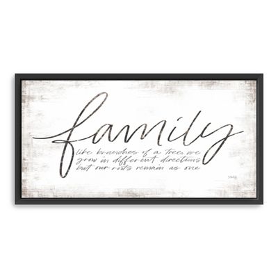 Family Branches Framed Canvas Art Print, 42x22 in.