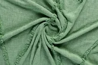 Green Diamond Tufted Cotton Throw