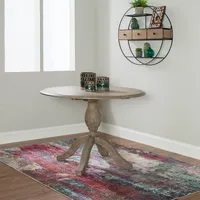 Gray Wash Drop Leaf Dining Table