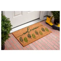 Welcome Fern Doormat