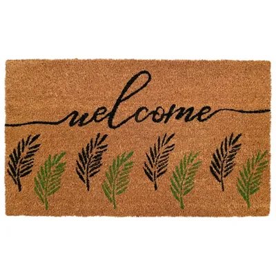 Welcome Fern Doormat