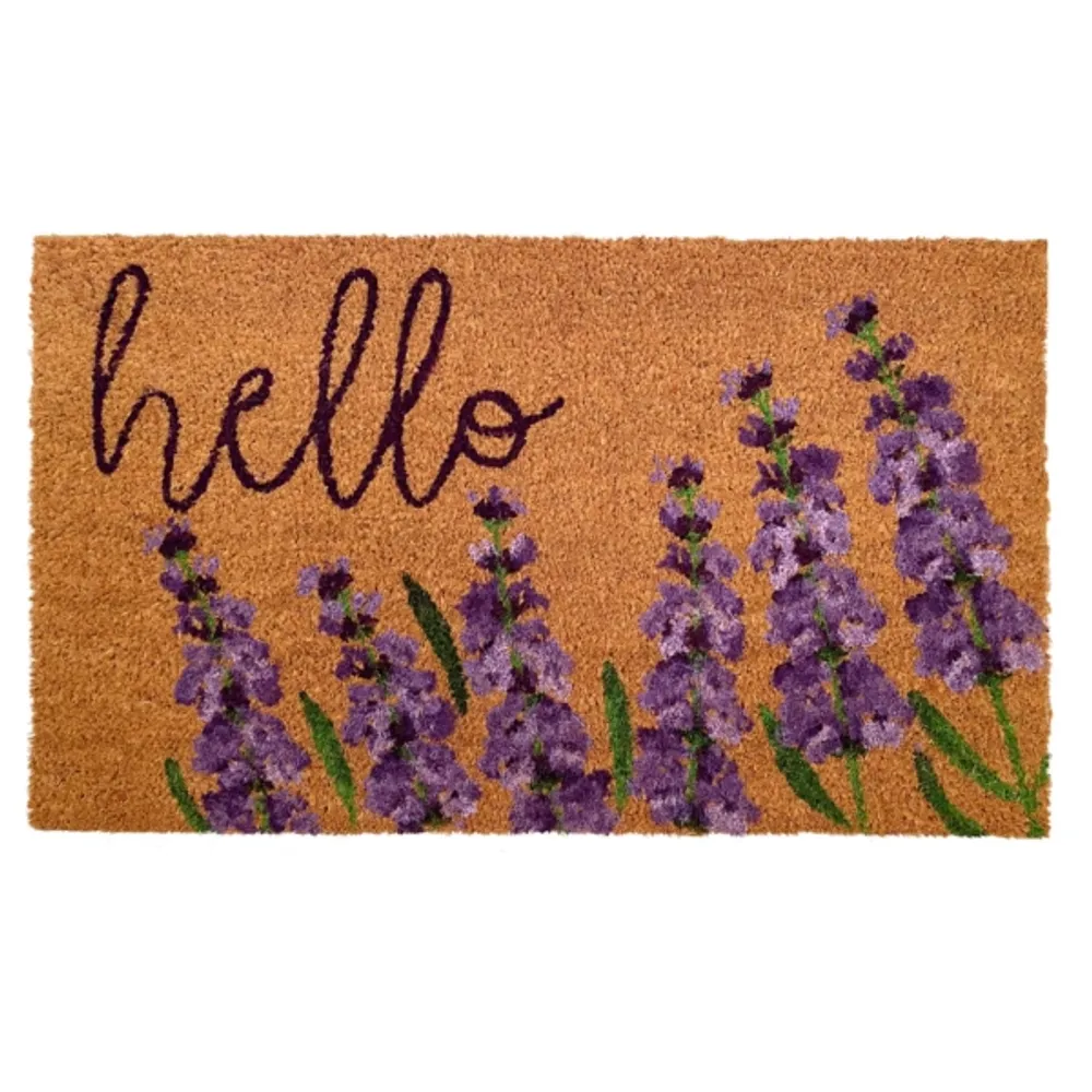 Lavender Hello Doormat