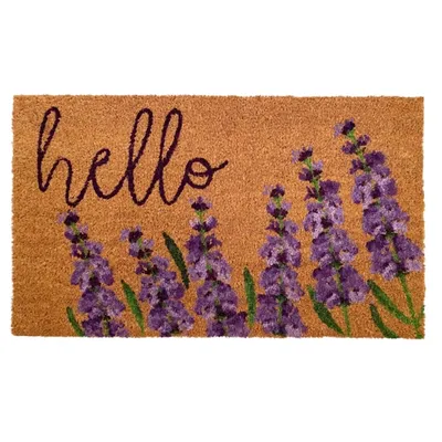 Lavender Hello Doormat