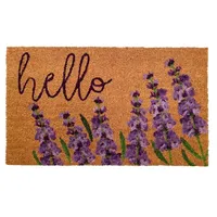 Lavender Hello Doormat