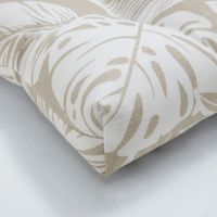 Natural Leaves Tufted 2-pc. Outdoor Seat Cushions