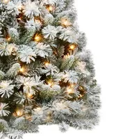 7.5 ft. Pre-Lit Frosted Branches Christmas Tree