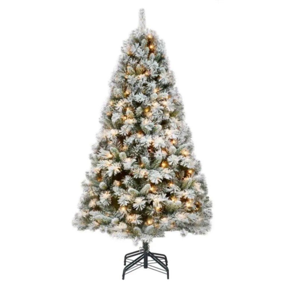 7.5 ft. Pre-Lit Frosted Branches Christmas Tree