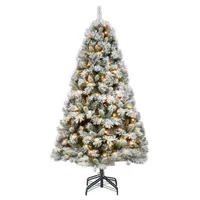 7.5 ft. Pre-Lit Frosted Branches Christmas Tree