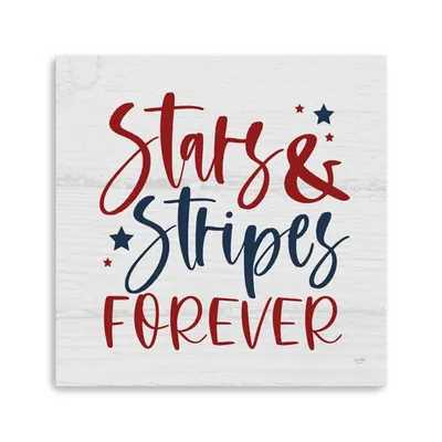 Stars Stripes Forever Canvas Art Print, 20x20 in.