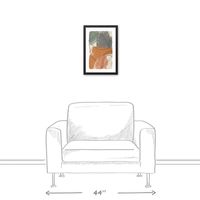 Moody Toned Abstract Framed Canvas Art Print
