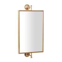 Metallic Gold Metal Frame Wall Mirror