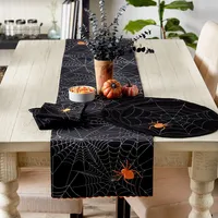 Spooky Tufted Spiderweb Placemats, Set of 4