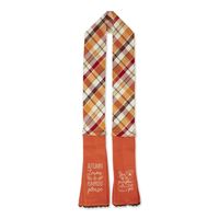 Orange Plaid Pumpkin Pie Towel Scarf