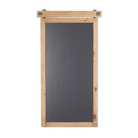 Long Wood and Metal Frame Chalkboard