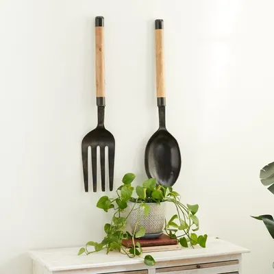 Giant 2-pc. Spoon And Fork Wall Sculptures