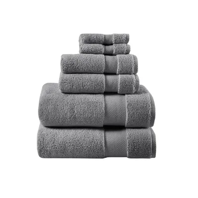 Charcoal 6-pc. Oversized Cotton Bath Towel Set