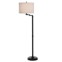 Bronze Adjustable Swing Arm Floor Lamp