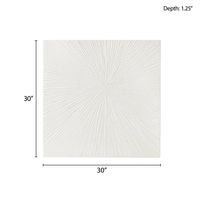 Snow Abstract Sunburst Texture Wall Art