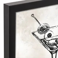 Creep Drink And Be Scary Framed Canvas Art Print