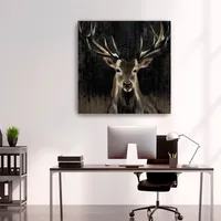 Young Buck Giclee Canvas Art Print, 40x40 in.