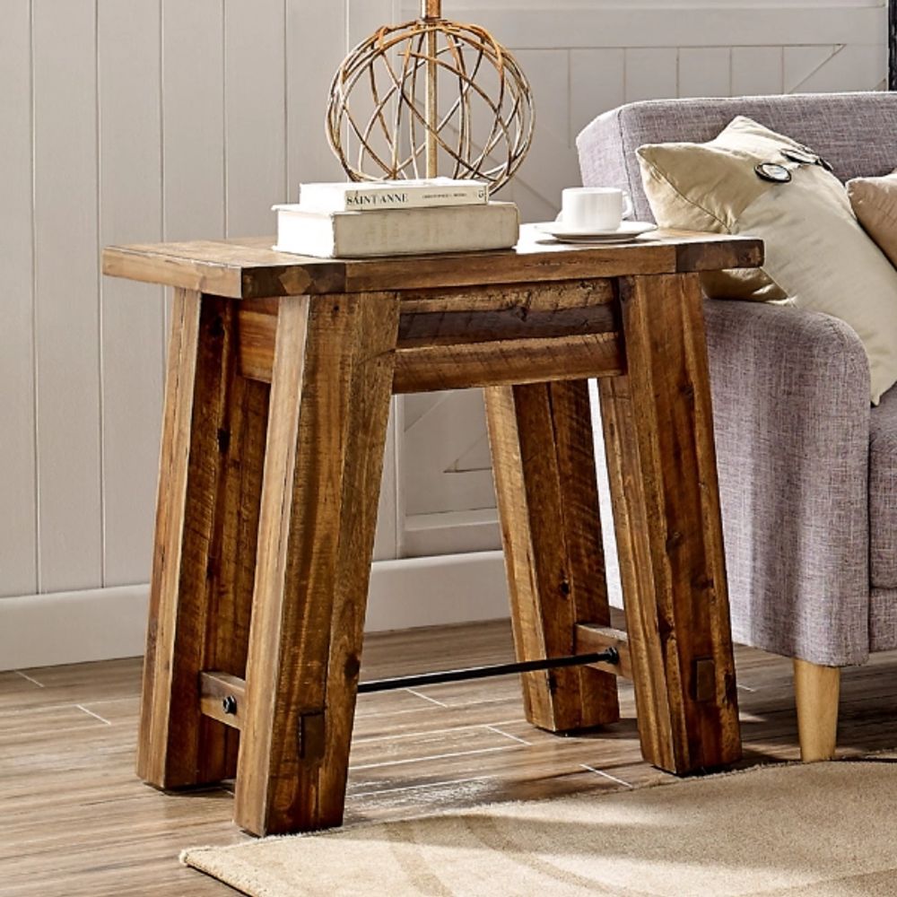 Honey Acacia Rustic Console Table