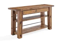 Honey Acacia Rustic Console Table