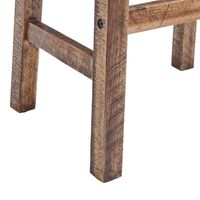 Honey Saddle Seat Wood Counter Stool