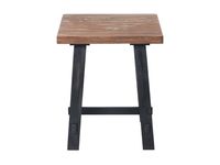 Natural Wood Sawhorse Accent Table