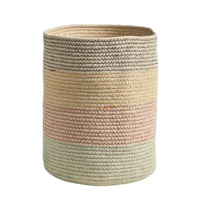 Multicolor Cotton Woven Basket