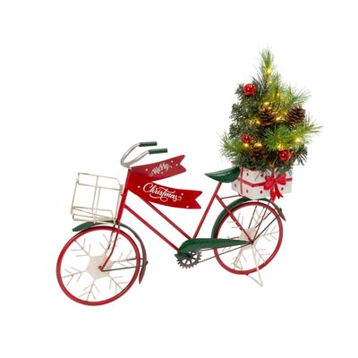 Christmas Bicycle with Pre-Lit Tree
