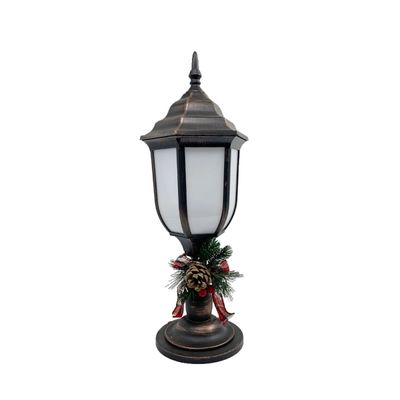 Brushed Bronze Fireglow Lamp Post