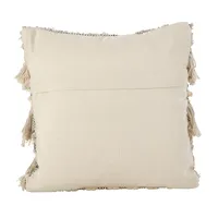 Mari Moroccan Fringe Chunky Knit Pillow
