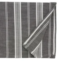 Stone Gray Thin Striped Table Runner