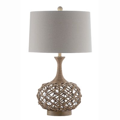 Natural Hemp Rope Coastal Table Lamp