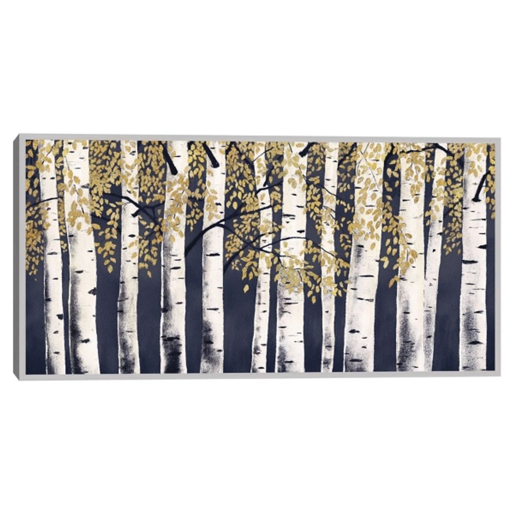 Indigo Fresh Forest Framed Canvas Art Print