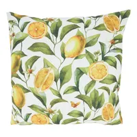 Lemon Blooms Outdoor Pillow