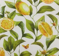 Lemon Blooms Outdoor Pillow