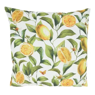 Lemon Blooms Outdoor Pillow