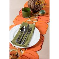 Embroidered Pumpkins Table Runner