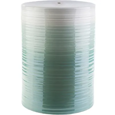 Ombre Turquoise Ripple Accent Table
